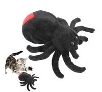 Spider Plush Toy, Lindo Simulated Spider Pet Teeth Toy, 26 x 21 cm, 10,24 x 8,27 pulgadas Stuffed Cat Toys Interactive Cat Kicking Toys For Pet Owners, Fun And Engaging Toy For Cats, Safe and