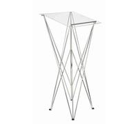 Spider Pult - Pupitre para escribir de pie plegable, ligero y robusto, móvil, disponible en diferentes alturas y colores, de aluminio y acrílico, tribuna configurable a nivel individual
