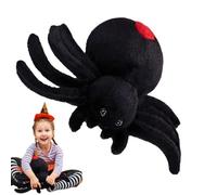 Spider Shaped Throw Pillow, Plush Spider Cushion, Realistic Black Spider Plush, Cute Spider Plush Pillow, Stuffed Animal Spider Pillow, Halloween Throw Pillow, Spider Stuffed Animal