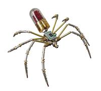 Spider Steampunk Mechanical Spider, Metal Mechanical Fun, Hobby Kit for Home Decor, Board Game Accessory, Educational Model Designed For School Activities, Leisure, Family Time, Friends Gatherings
