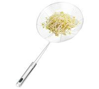 Spider Strainer Skimmer Ladle | Stainless Steel Wire Strainer Food Strainers | Hangable Kitchen Gadgets with Long Handle for fideos, oil filtering, Hot Pot, Cooking