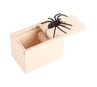 Spider-String Box Spider en Una caja de Barril STREAT FAGEMENT Juguete de Goma Suave de la Cuerda Juguetes de Miedo de Broma Divertidos para Las fiestas de halloween, The April Fool's