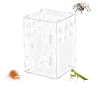 Spider Terrarium | Acrylic Clear Box Habitat Cave Zone | 11.81x7.87x6.10 Inch Spider Enclosures - for Bearded Dragon Snake Tortoise Gecko Hermit Crab Reptile Fish Turtle