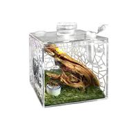 Spider Terrarium, Acrylic Clear Pet Breeding Box & Ventilated Habitat For Small Animals, Transparent Viewing Feature, Reptile and Housing Category with Usage For Snail Mantis Lizard Indoor