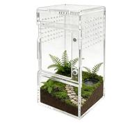 Spider Terrarium | Clear Ventilation Acrylic Cage,with Sliding Lid Acrylic Spider Enclosure | Turtle Tortoise Gecko Crab Frog Plants Sand Rock