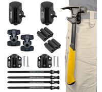 Spider Tool Holster - Pro Tool Kit - Belt Holster Clip + Tool Docking Stations for organizing, Storing and Carrying Driver bits, Power Drill, Multitool, Tape Measure, Hammer, Pneumatic and More!