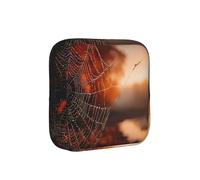 Spider Web At Dusk - Bolsa de almacenamiento compacta para servilletas sanitarias para mujer, portátil y elegante, con cremallera para llevar a diario