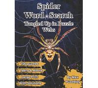 Spider Word Search: Brain-Boosting Word Search Puzzles | Perfect for All Ages, Large print with solutions.
