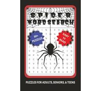 Spider Word Search Puzzle Book: Word Searches with Easy to Read Print about Spiders, Webs, and More | 6x9 inches, 110 pages | 50+ Puzzles ... Gift for Vacations, Holidays, and Free Times