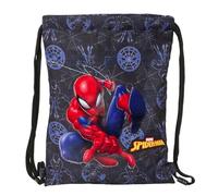 SPIDERMAN ATTACK - Mochila Saco Plano Junior, Mochila, Ideal para Niños de Diferentes Edades, Cómoda y Versátil, Calidad y Resistencia, 26x34 cm