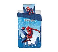 Spiderman Azul Funda Nórdica Cama 90 140x200 + Funda Almohada 65x65 Algodón