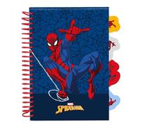 SPIDERMAN - Bloc de Notas A5, Libreta, Cuadernos, Ideal para Niños en Edad Escolar, Cómodo y Versátil, Calidad y Resistencia, 14.8x21 cm