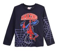 Spiderman, Camiseta de manga larga para niño, azul marino, 6 Años