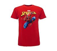 Spiderman - Camiseta original Spider-Man Hombre Araña Oficial Producto con Licencia Tallas para Niño y Adulto Rojo XS