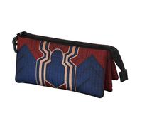 Marvel Comics Estuche portatodo triple Spiderman Drop Rojo 23 x 11 cm