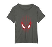 Spiderman Face Camiseta, Mujer Tallas Grandes, Asfalto, 3XL Grande