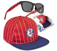 Spiderman Gorra Niño con Gafas de Sol UV400, 6-14 Años Set, Gorra Infantil Marvel y Gafas Sol Niño, Accesorios de Verano, Regalos Niños (Rojo Spiderman)