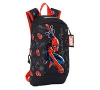 SPIDERMAN Hero - Mini Mochila para Uso Diario, Ideal para Niños de Diferentes Edades, Cómoda y Versátil, Calidad y Resistencia, 22x10x39 cm, Color Negro