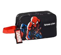 SPIDERMAN Hero - Porta Desayunos Térmico, Termo, Portatodo, Alta Calidad, Máxima Resistencia, Porta Comida, Recreo, 21.5x6.5x12 cm, Color Negro