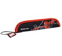 SPIDERMAN Hero - Portaflautas, Portatodo, Alta Calidad, Máxima Resistencia, Flauta, Instrumento Musical, 37x2x8 cm, Color Negro