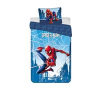 Spiderman - Juego de funda nórdica de 2 piezas, 140 x 200 cm y funda de almohada de 50 x 70 cm