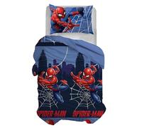 Spiderman, Juego de Funda nórdica para Cama Individual, Funda nórdica + Funda de Almohada, Juego de Funda nórdica con Funda de Almohada, Funda nórdica 155 x 200 cm, 100% algodón, (no contiente sábana