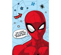 Manta Grande De Spiderman Con Estrellas Marvel Suave De Micro Franela Para Niños