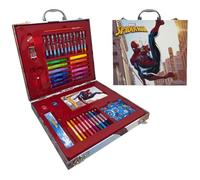 Spiderman Marvel - Caja de colores para niños completa con pegatinas de papelería de colores