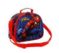 Spiderman Motions-Bolsa Portamerienda 3D, Rojo, 25.5 x 20 cm