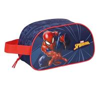 Spiderman - Neceser Escolar Infantil Mediano con Asa, Neceser Infantil, Adaptable a Carro, Fácil Limpieza, Cómodo y Versátil, Calidad y Resistencia, 26x12x15 cm