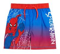 Spiderman - Pantalones cortos de natación para niños, diseño de Spiderman, Rojo y azul., 7-8 Años
