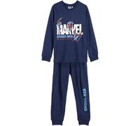 Spiderman Pijama de Invierno Color Azul Oscuro - Talla 12 años - Pijama Largo Fabricado en Algodón 100% de 145 gsm - Estampado Producto Original Diseñado en España