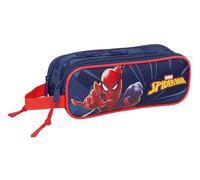 Spiderman - Portatodo Doble Niño, Estuche Infantil, Estuche Niño, Ideal para Niños en Edad Escolar, Cómodo y Versátil, Calidad y Resistencia, 21x6x8 cm