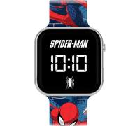 Spiderman - Reloj con pantalla LED y correa de silicona para niños