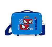 Spiderman Spiderman Hero Neceser Adaptable con Bandolera Azul 29x21x15 cms Rígido ABS 9,14L