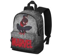 Spiderman Spin-Mochila HS Fan Pequeña, Gris, 25 x 35 cm, Capacidad 12 L