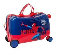 Safta Trolley infantil SPIDERMAN – Maleta con ruedas, candado de seguridad, ligera 44x21x27 cm