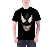 Spiderman Venom Smile Oficial Marvel Comics de los hombres nuevo negro T Shirt