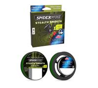 SpiderWire 8 Braid & Fluorocarbon Duo Spool System, Línea de Pesca, Superline, Pesca de Depredadores, Lucio, Perca, Zander, Trucha, Unisex, Verde Musgo/Transparente, 0.11mm/10.3kg/LB/yd