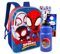 Spidey and His Amazing Friends 15"""" Backpack - Bundle with 15"""" Spiderman Backpack for Boys Water Bottle More | Spidey Backpack for Boys a
