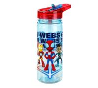Spidey and His Amazing Friends - Botella de agua de 580 ml para niños, botella de bebidas escolares hecha de Tritan duradero, reutilizable, sin BPA