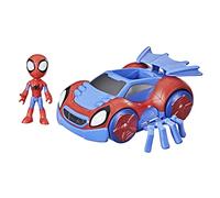 SPIDEY AND HIS AMAZING FRIENDS Figura de acción de Spidey y rastreador arácnido de Change ‘N Go de Marvel, Figura de 10 cm, para niños a Partir de 3 años
