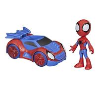SPIDEY AND HIS AMAZING FRIENDS Hasbro Marvel Figura de acción de Spidey y vehículo rastreador arácnido de Marvel, niños a Partir de 3 años, F1940