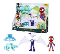SPIDEY AND HIS AMAZING FRIENDS Marvel, Dino-Webs, Figuras de acción Spider-Man de Ghostasaurus y Spidey