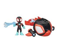 Spidey and his Amazing Friends Marvel Water-Webs Spin Dolphin Submarine Toy, Bla