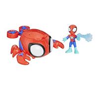 SPIDEY AND HIS AMAZING FRIENDS Marvel, Water-Webs, Submarino Aracno-Cangrejo de Juguete
