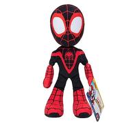 SPIDEY AND HIS AMAZING FRIENDS Marvel'S SNF0004 - Peluche Miles Morales de 8 Pulgadas, Spider-Man para niños de 3 años en adelante, Juguetes con Tus amigables arañas de vecindario, pequeño
