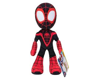 SPIDEY AND HIS AMAZING FRIENDS Marvel'S SNF0004 - Peluche Miles Morales de 8 Pulgadas, Spider-Man para niños de 3 años en adelante, Juguetes con Tus amigables arañas de vecindario, pequeño