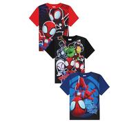Spidey and His Amazing Friends - Paquete de 3 camisetas para niños y niñas, diseño de Spiderman, multicolor, 5-6 años