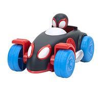 Spidey and his Amazing Friends- SNF-Vehículo de tracción (Miles Morales Spider-Man), Color Rojo y Negro (Jazwares SNF0017)